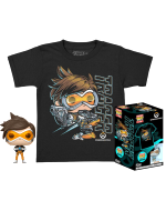 Kinder-T-Shirt Overwatch - Tracer + figurka Funko Pocket POP!