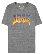 T-Shirt Doom - Classic Logo Grey