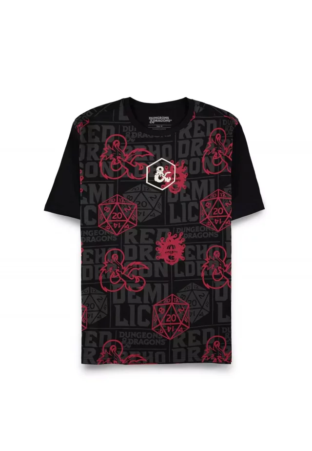 T-Shirt Dungeons & Dragons - Red