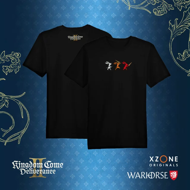 T-Shirt Kingdom Come: Deliverance II - Das actionreiche Trio der Hasen (größe L) - Xzone Originals