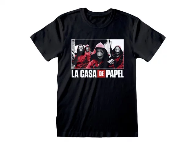 T-Shirt Money Heist Photo and Logo - La Casa de Papel