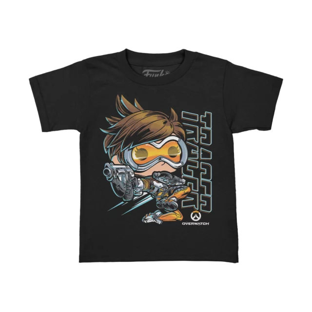 Tričko dětské Overwatch - Tracer + figurka Funko Pocket POP! (rozbalené) - Funko POP! Games