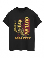 T-Shirt Star Wars - Boba Fett Distressed Outlaw