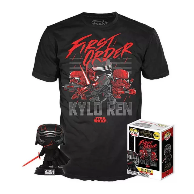 T-Shirt Star Wars - Kylo Ren + Figur Funko - Funko POP! Television