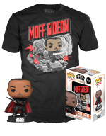 T-Shirt Star Wars: The Mandalorian - Moff Gideon + figurka Funko