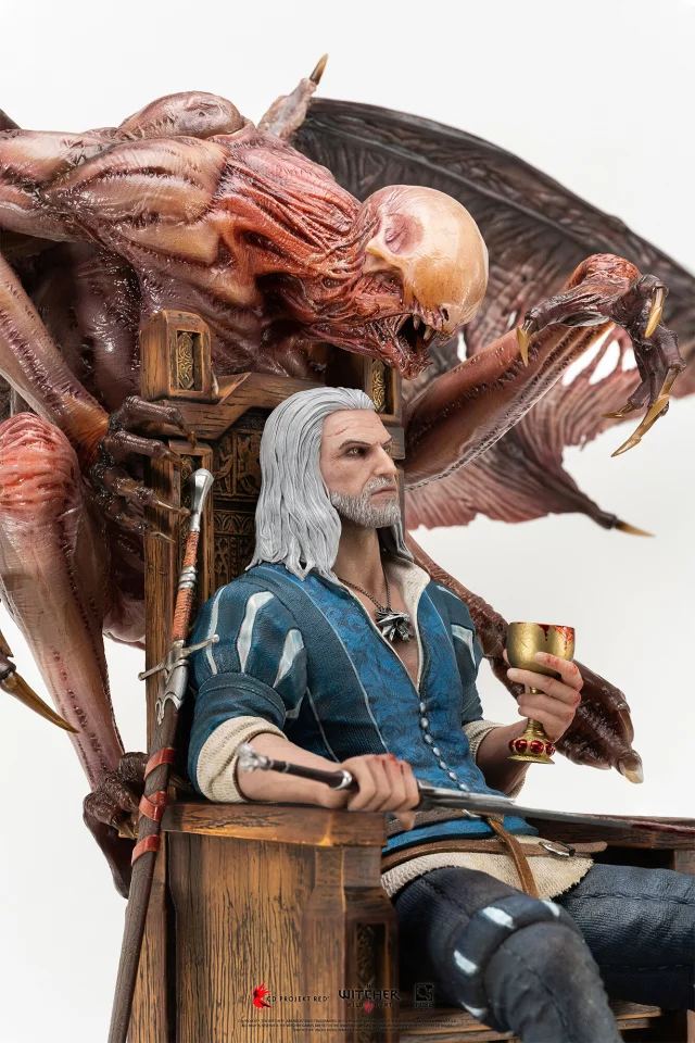 Statue The Witcher - Geralt 1/4 Scale Deluxe Statue (PureArts) (beschädigte Verpackung) - Figuren