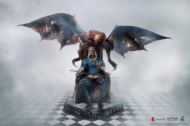Statue The Witcher - Geralt 1/4 Scale Deluxe Statue (PureArts) (beschädigte Verpackung) - Beschädigte Verpackung