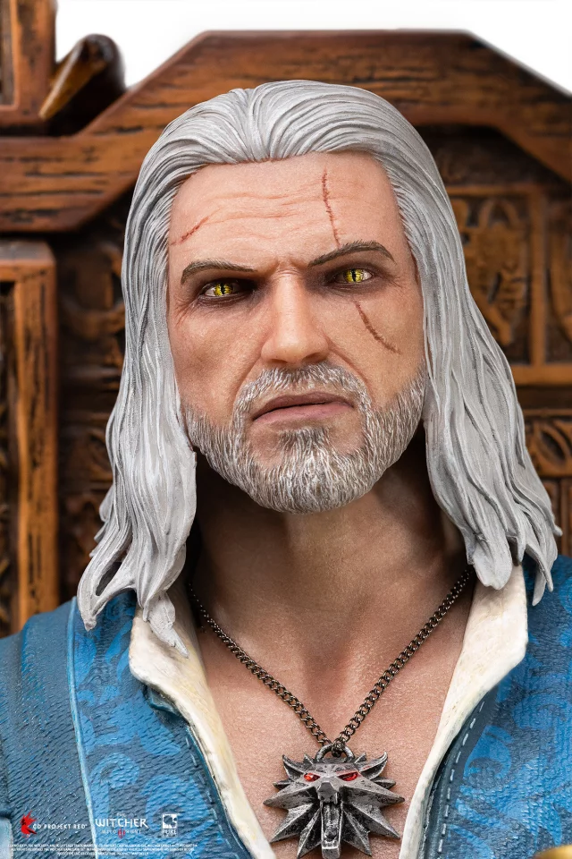 Statue The Witcher - Geralt 1/4 Scale Deluxe Statue (PureArts) (beschädigte Verpackung) - Stück limitiert