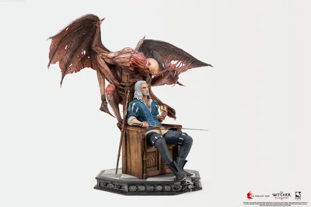 Statue The Witcher - Geralt 1/4 Scale Deluxe Statue (PureArts) (beschädigte Verpackung) - Figuren