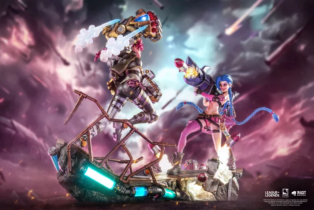 Vorteilhaftes Set Statue League of Legends - Jinx & Vi 1/6 Scale Statue (PureArts) - Stück limitiert