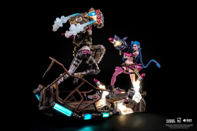 Vorteilhaftes Set Statue League of Legends - Jinx & Vi 1/6 Scale Statue (PureArts) - Stück limitiert
