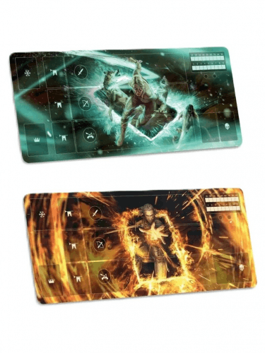 Vorteilhaftes Set: Spielmatte Gwint - Geralt + Ciri