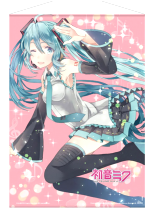 Wandposter Hatsune Miku - Rosa Glitzer