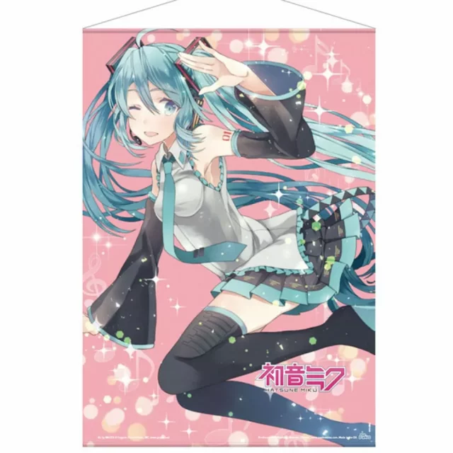 Wandposter Hatsune Miku - Rosa Glitzer - Poster