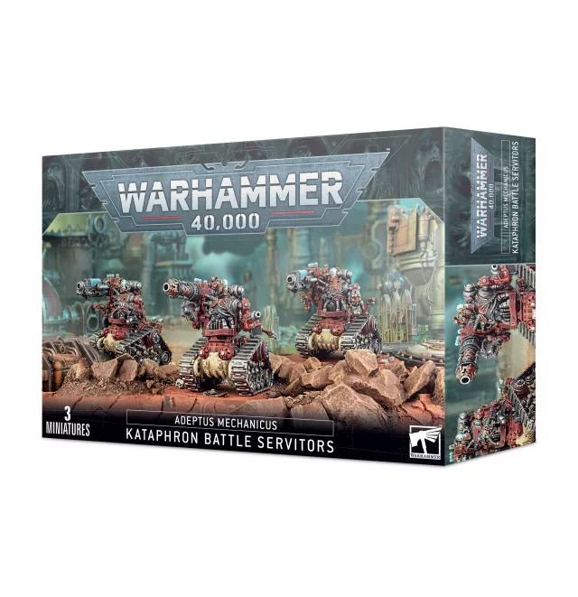 W40k: Adeptus Mechanicus - Kataphron Battle Servitors (3 Figuren) - Brettspiel