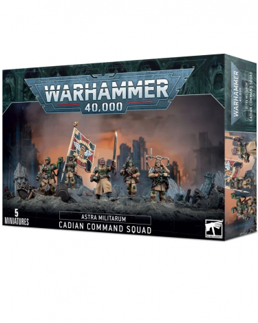 W40k: Astra Militarum - Cadian Command Squad (2023) (5 Figuren)