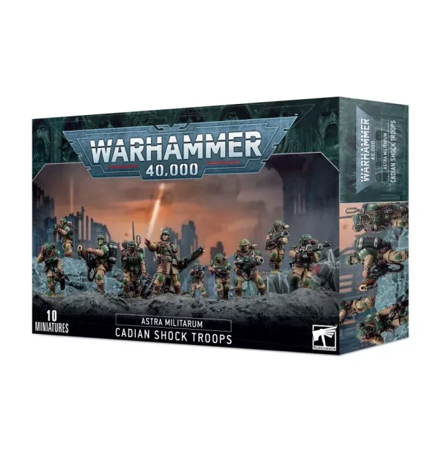 W40k: Astra Militarum - Cadian Shock Troops (2023) (10 Figuren) - Warhammer