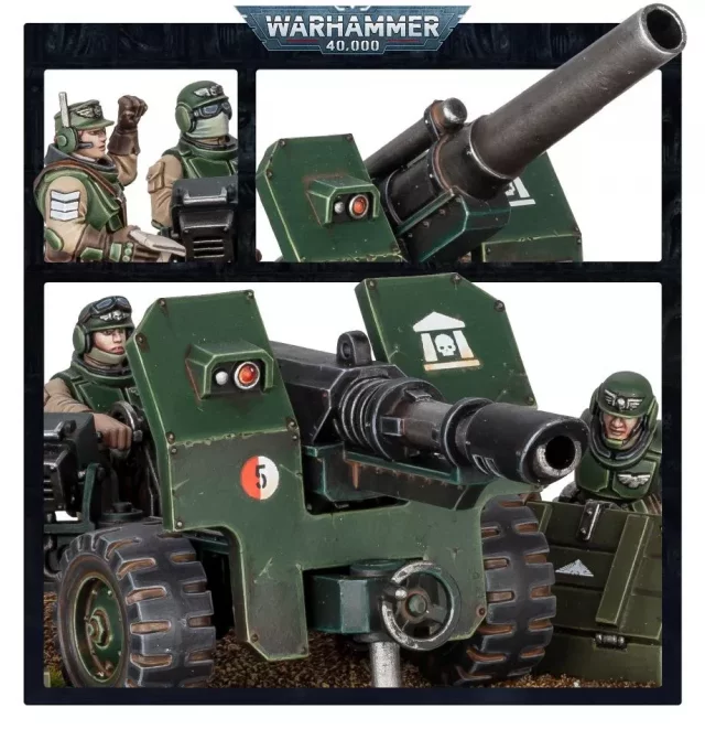 W40k: Astra Militarum - Field Ordnance Battery (2023) (2 Figuren) - Brettspiel