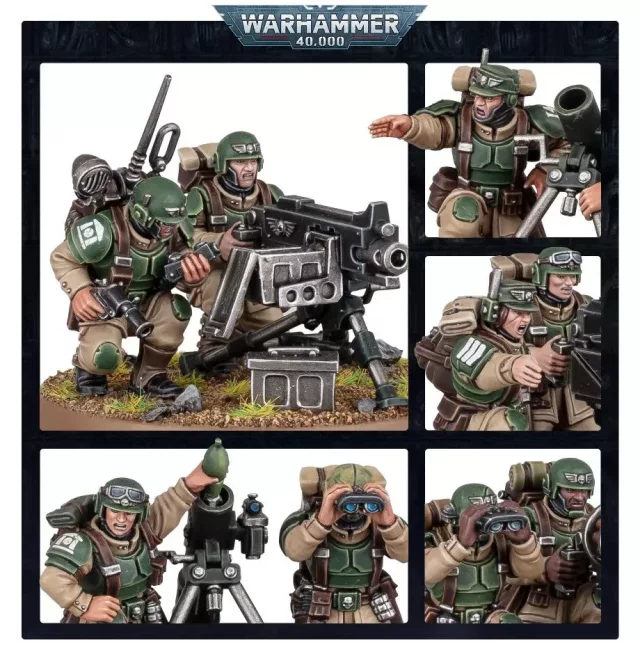 W40k: Astra Militarum - Heavy Weapons Squad (2023) (3 Figuren) - Brettspiel