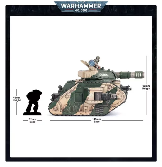 W40k: Astra Militarum - Leman Russ Battle Tank (1 Figur) - Warhammer Figuren