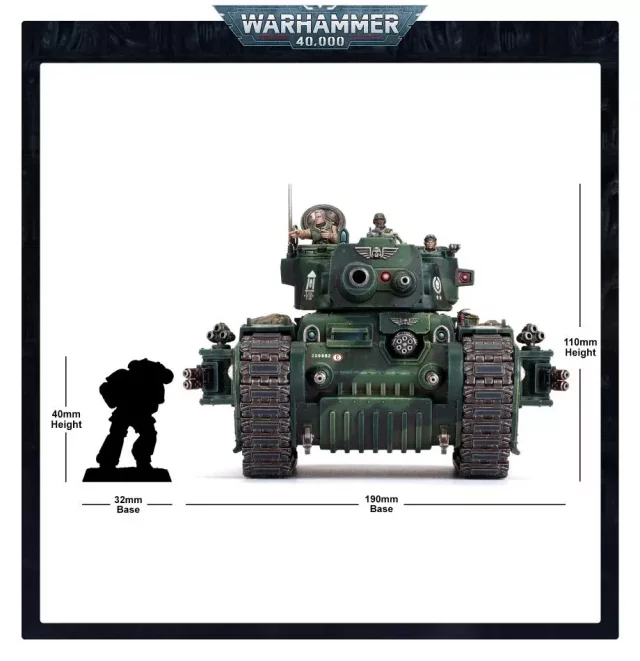 W40k: Astra Militarum - Rogal Dorn Battle Tank (1 Figur) - Warhammer Figuren