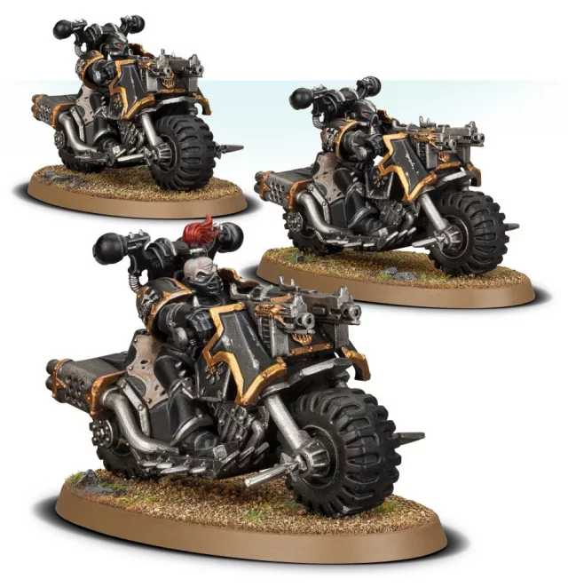 W40k: Chaos Space Marines - Bikers (3 Figuren) - Warhammer
