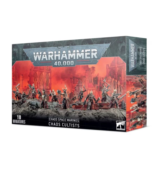 W40k: Chaos Space Marines Chaos Cultists (10 Figuren) - Warhammer