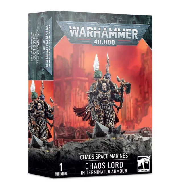W40k: Chaos Space Marines - Chaos Lord in Terminator Armor (1 Figur) - Warhammer