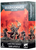 W40k: Chaos Space Marines - Dark Apostle (3 Figuren)