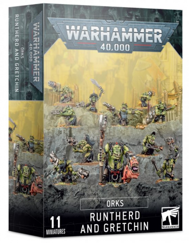 W40k: Orks - Runtherd and Gretchin (11 Figuren)