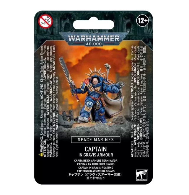 W40k: Space Marines Captain in Gravis Armour (1 Figur) - Warhammer