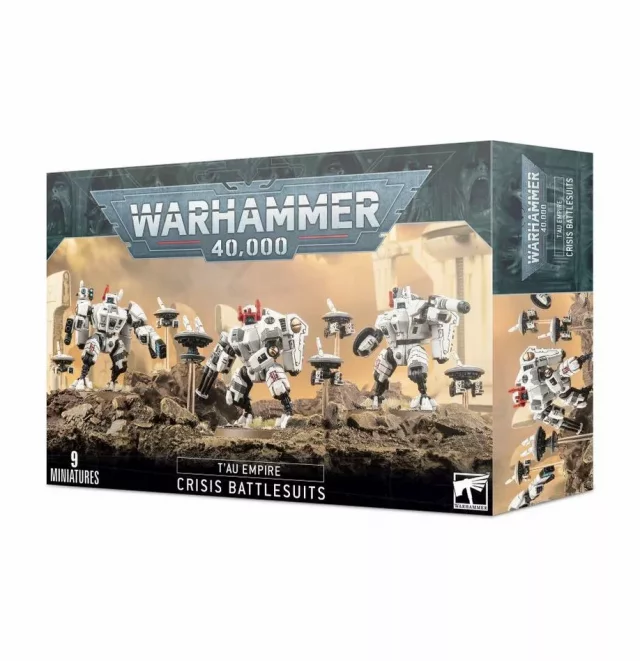 W40k: Tau Empire XV8 Crisis Battlesuits (3+6 Figuren) - Brettspiel
