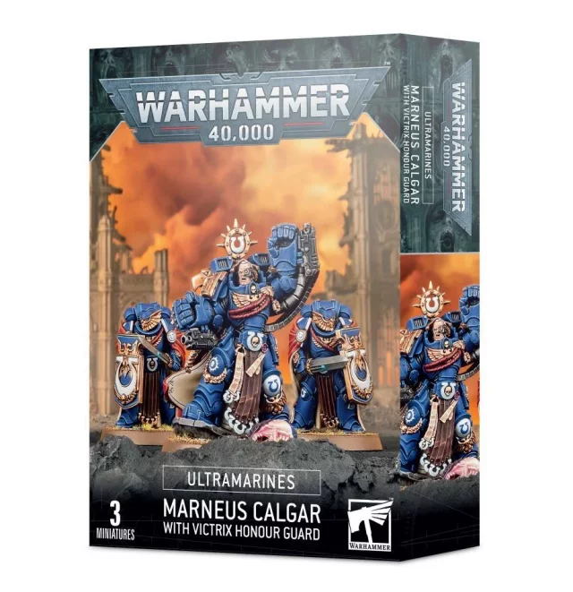 W40k: Ultramarines - Marneus Calgar with Victrix Honour Guard (3 Figuren) - Warhammer