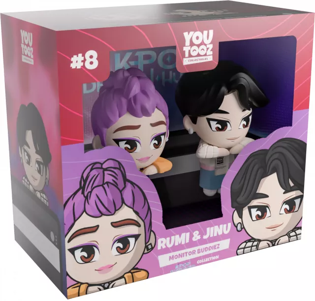 Monitorfigur KPop Demon Hunters - Jinu & Rumi Monitor Buddiez (Youtooz KPop Demon Hunters)
