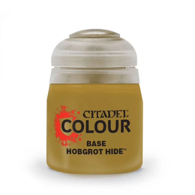 Citadel Base Paint (Hobgrot Hide) - Grundfarbe, Gelb - Brettspiel