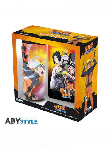 Geschenk-Set  Naruto - Heroes (Reisebecher, Notizbuch)