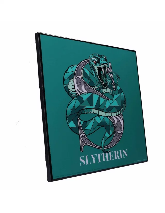 Bild Harry Potter - Slytherin Crystal Clear Art Pictures (Nemesis Now) - Gerahmte Poster